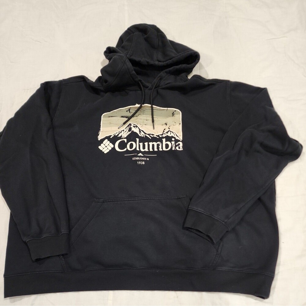 Columbia Sweatshirt Hoodie - Part of the 1938 Collection - 4X - Black